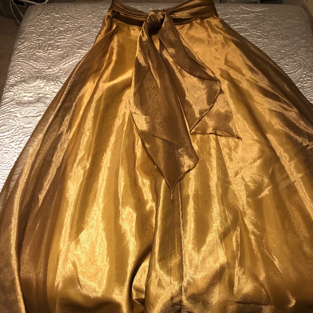 JS Collections Gold Organza Vintage 28” waist